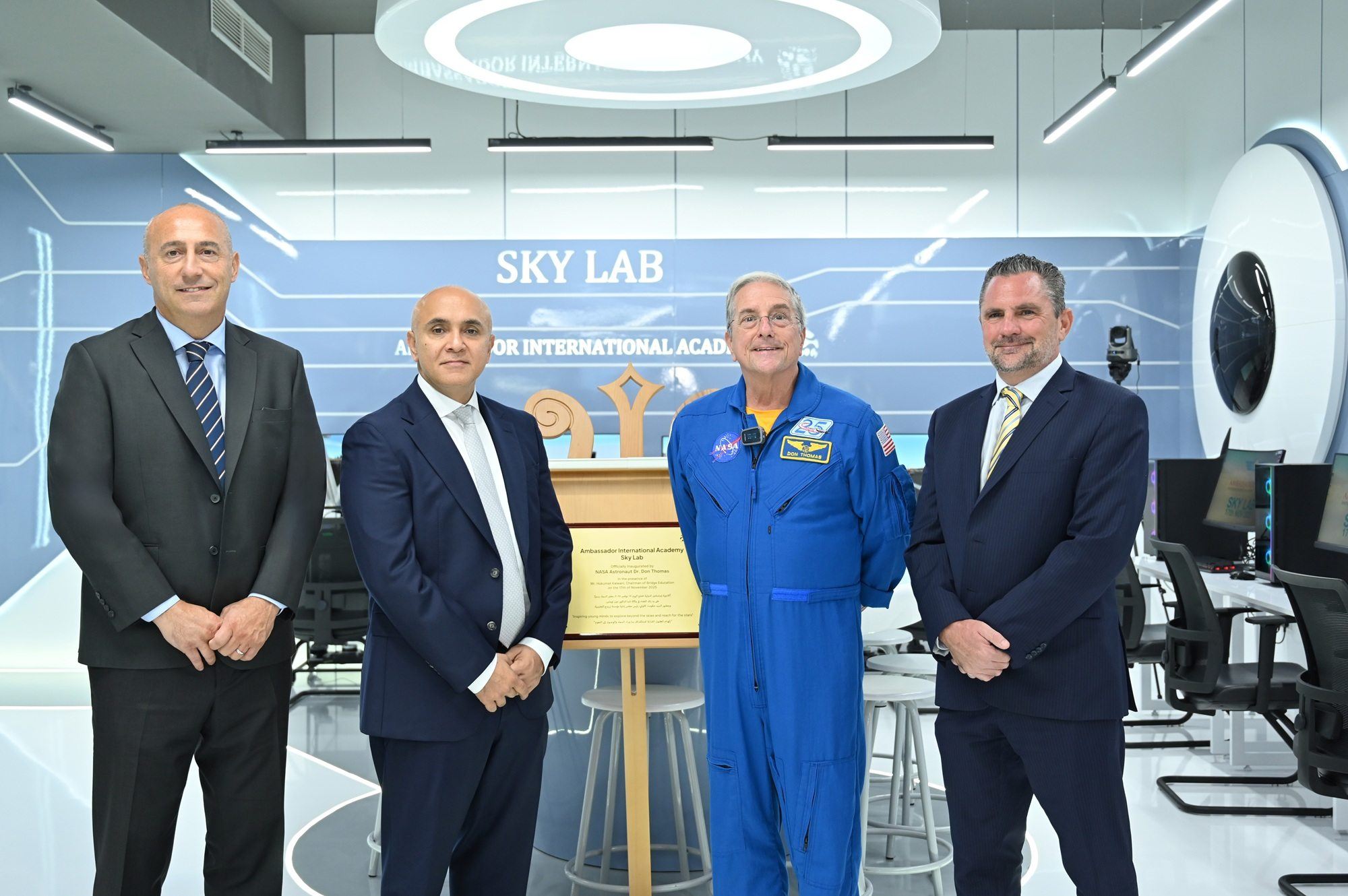 NASA Astronaut Dr. Don Thomas Inaugurates Ambassador International Academy’s Sky Lab
